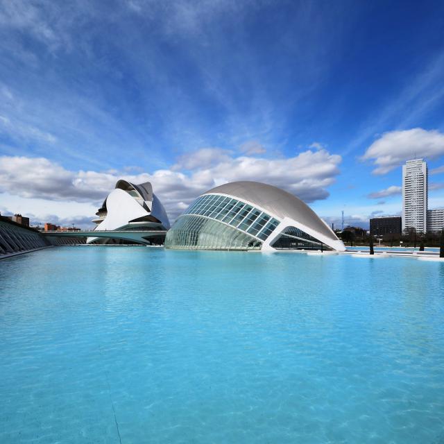 Santiago Calatrava. la Ciudad de las Artes y las Ciencias. Valencia